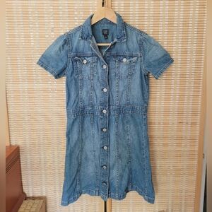 GAP Denim Button-Up Pre-Teen Dress (XL 12-13)